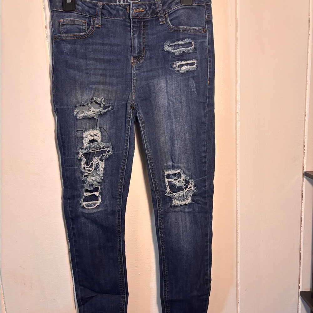 Distressed Blue Jeans for Women
